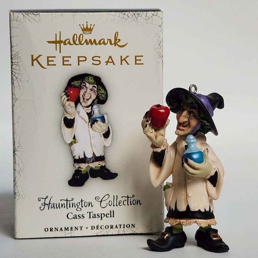 Hallmark Keepsake Hauntington Collection: Cass Taspell Halloween Ornament.
